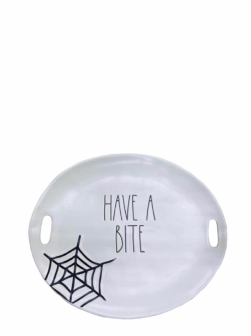 NEW Rae Dunn Halloween Have A Bite Platter Dish Plate Serveware